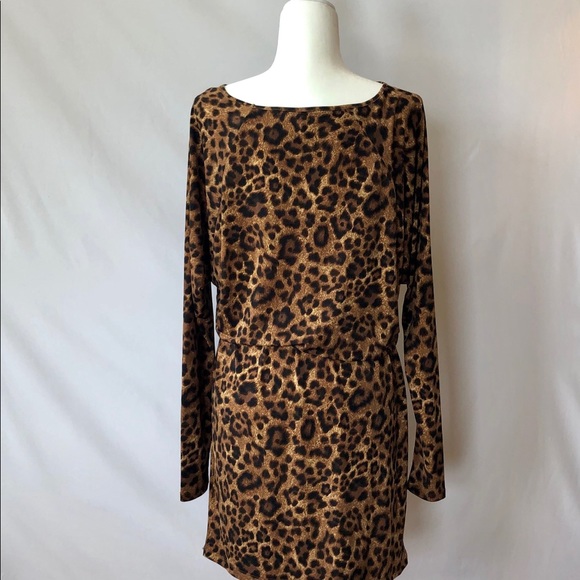 Michael Kors Leopard Print Dress - Picture 1 of 4